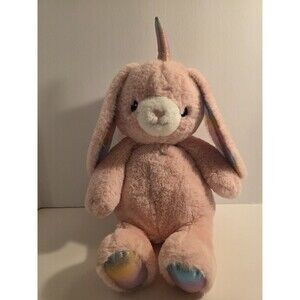 FAO Schwarz Plush Bunny Rabbit Unicorn Bunnycorn Glow Brights LED Toy w/Sound